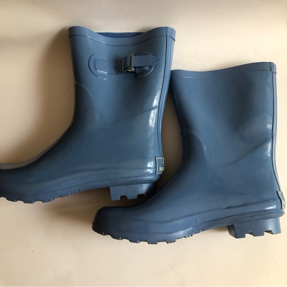Sz 10 Magellan Periwinkle Blue Short Rain Boots - Picture 5 of 10